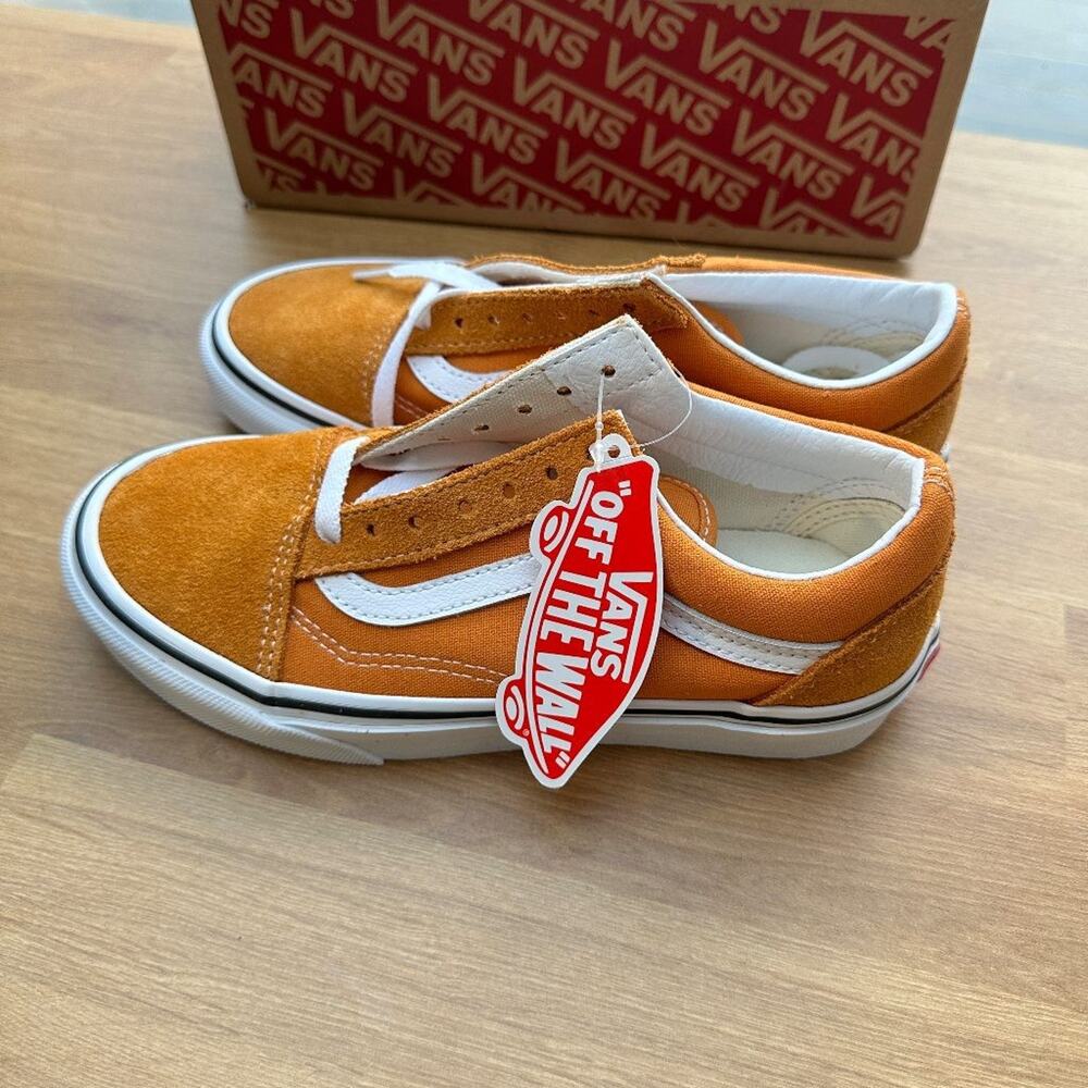 Vans Old Skool Desert Sun Orange Sneakers Mens 4 Womens 5.5 NWT Skate Shoes